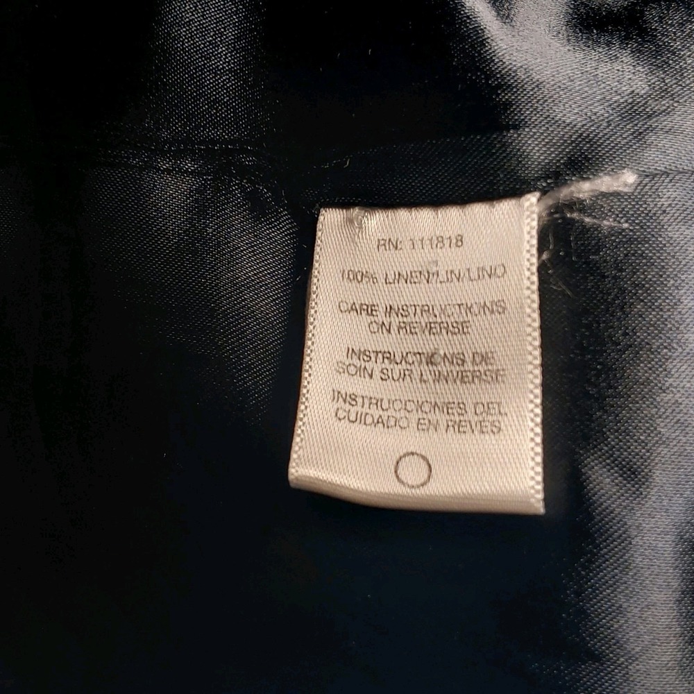 Michael Kors Men's Navy Blue Linen 40R Blazer Jacket - Picture 8 of 10